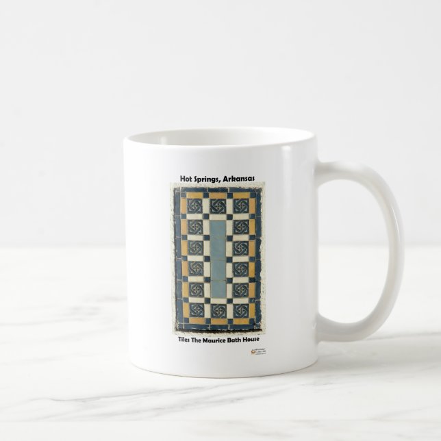 Hot Springs, AR The Maurice Tiles Gifts Apparel Coffee Mug (Right)