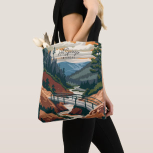 Hot Springs Arkansas Vintage Travel Illustration Tote Bag