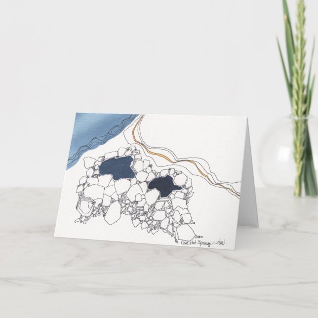 Hot Springs frais dans le nanomètre, carte pour (Devant)
