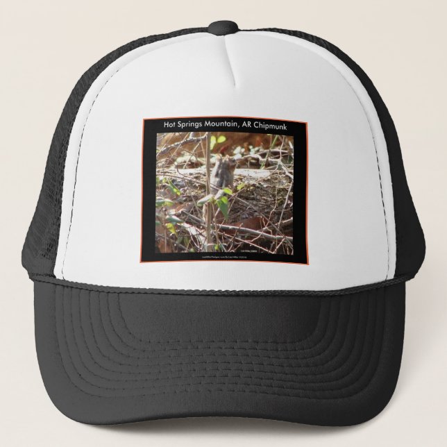 Hot Springs Mountain, Arkansas Chipmunk Gifts Trucker Hat (Front)