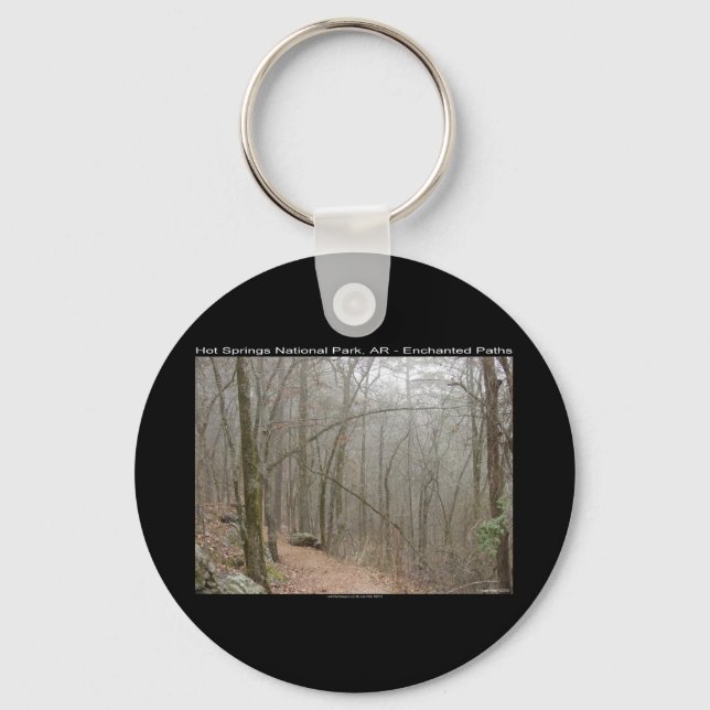 Hot Springs National Park, AR - Enchanted Paths Keychain (Front)