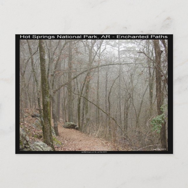 Hot Springs National Park, AR - Enchanted Paths Postcard (Front)
