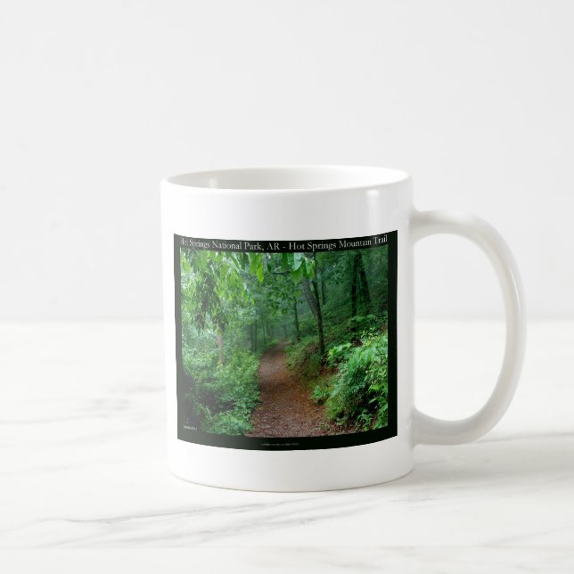 Hot Springs National Park, AR Fading Fog Gifts Coffee Mug (Right)