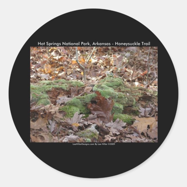 Hot Springs National Park, AR - Honeysuckle Trail Classic Round Sticker (Front)