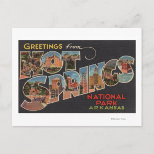 Hot Springs National Park, Arkansas (Blue) Postcard