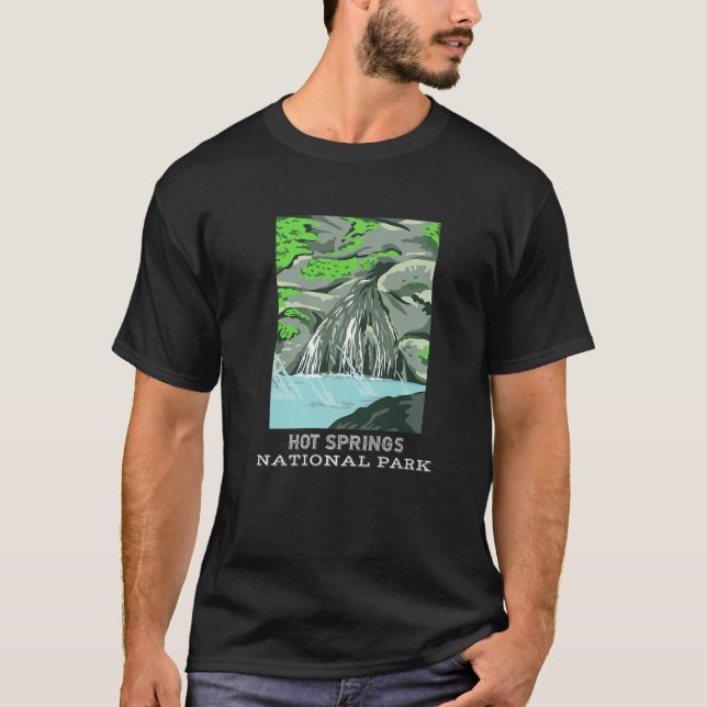 Hot Springs National Park Arkansas Camping Hiking T-Shirt (Front)