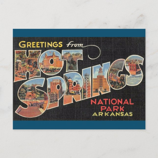 Hot Springs National Park Arkansas Postcard (Front)