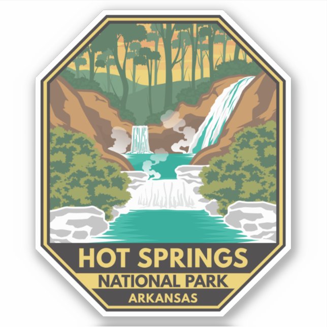 Hot Springs National Park Arkansas Retro (Front)
