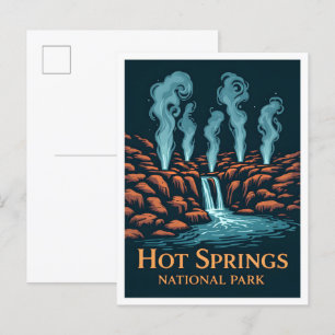 Hot Springs National Park Arkansas USA Travel Postcard