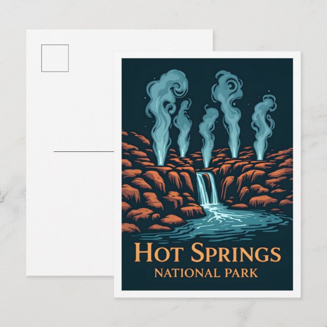 Hot Springs National Park Arkansas USA Travel Postcard (Front/Back)