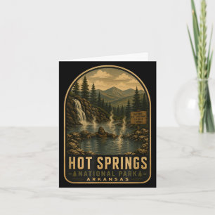Hot springs national park bigfoot vintage card
