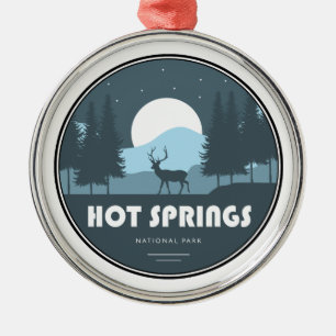 Hot Springs National Park Deer Metal Ornament