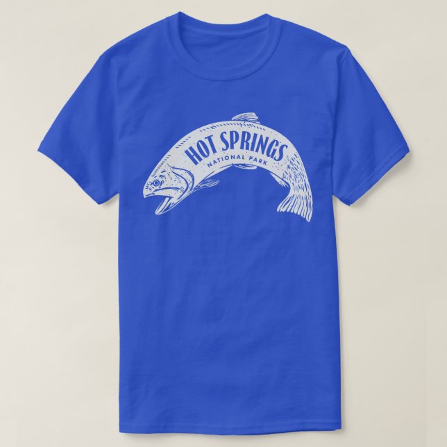 Hot Springs National Park Fish Tan T-Shirt (Design Front)