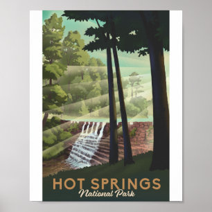Hot Springs National Park Litho Poster