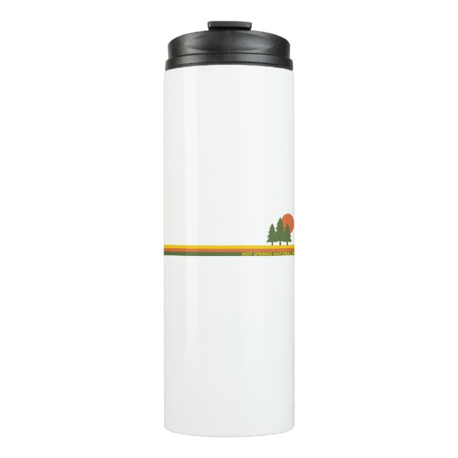 Hot Springs National Park Pine Trees Sun Thermal Tumbler (Front)