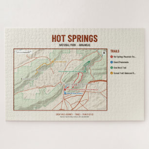 Hot Springs National Park Trail Map Puzzle
