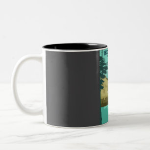 Hot Springs National Park Travel Poster Two-Tone Coffee Mug