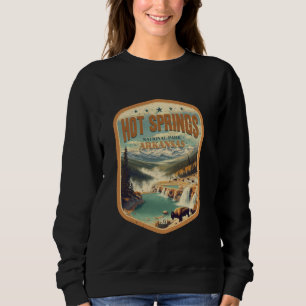 Hot Springs National Park Vintage Hexagonal Poster Sweatshirt