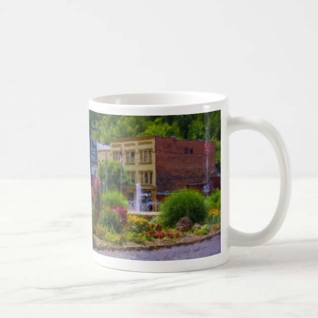 Hot Springs Roundabout Painterly Coffee Mug (Right)