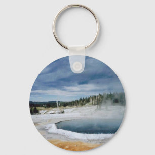 Hot Springs-Yellowstone Keychain