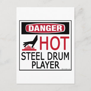 Hot Steel Drum Player Postcard