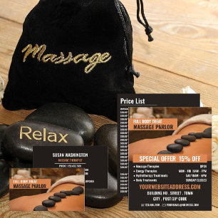 Hot Stone Massage, Massage Therapy Massage Parlour Flyer