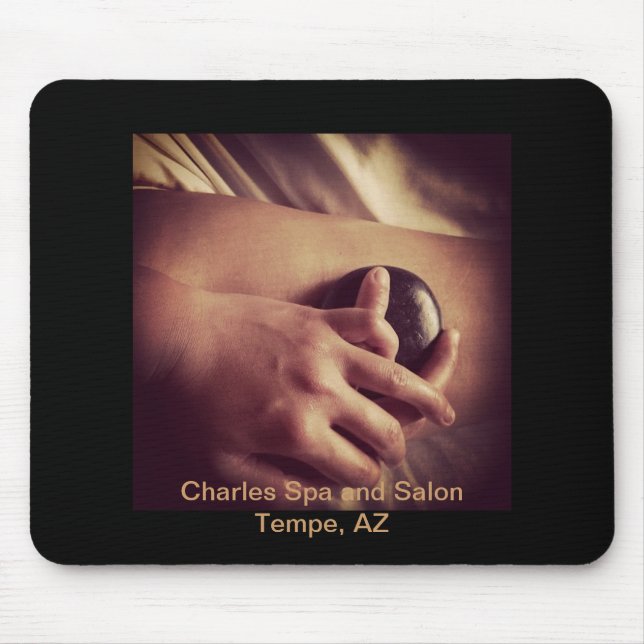 Hot Stone Massage Photo Mouse Pad (Front)