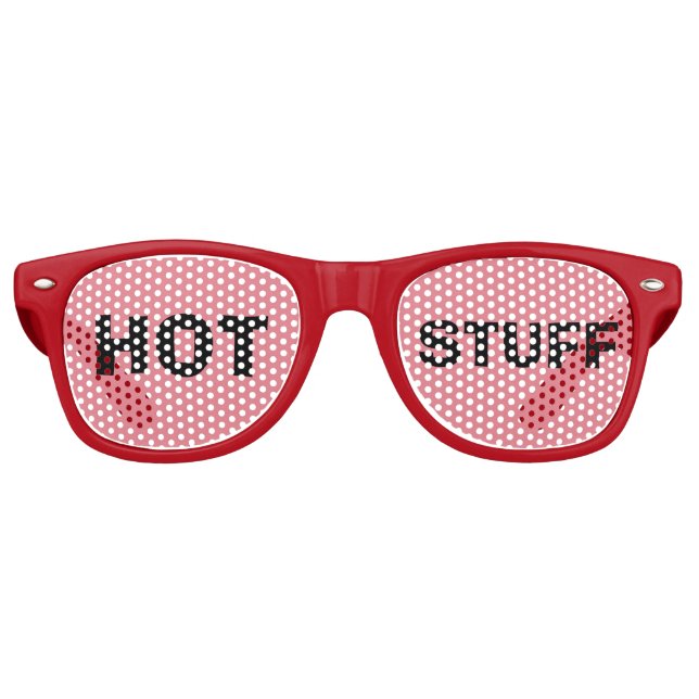 HOT STUFF FUNNY PARTY SUNGLASSES (Front)