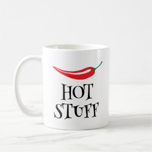 Hot Stuff funny spicy red cayenne chili pepper Coffee Mug