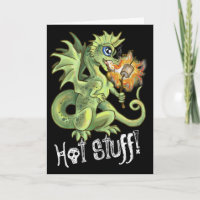 Hot Stuff! lil marshmellow roasting dragon