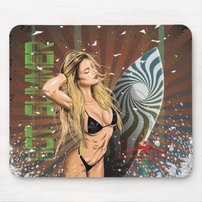 Hot Summer Mouse Pad (Front)