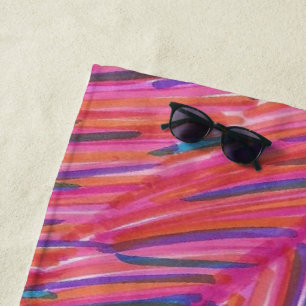 Hot Summer Nights Beach Towel
