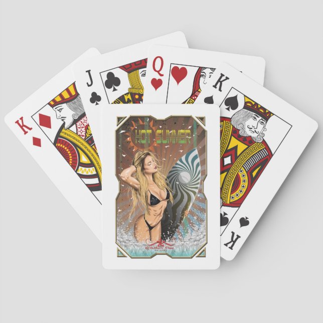 Hot Summer Playing Cards (Back)