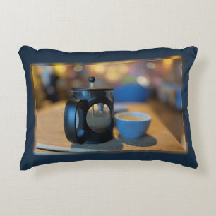 Hot tea accent pillow