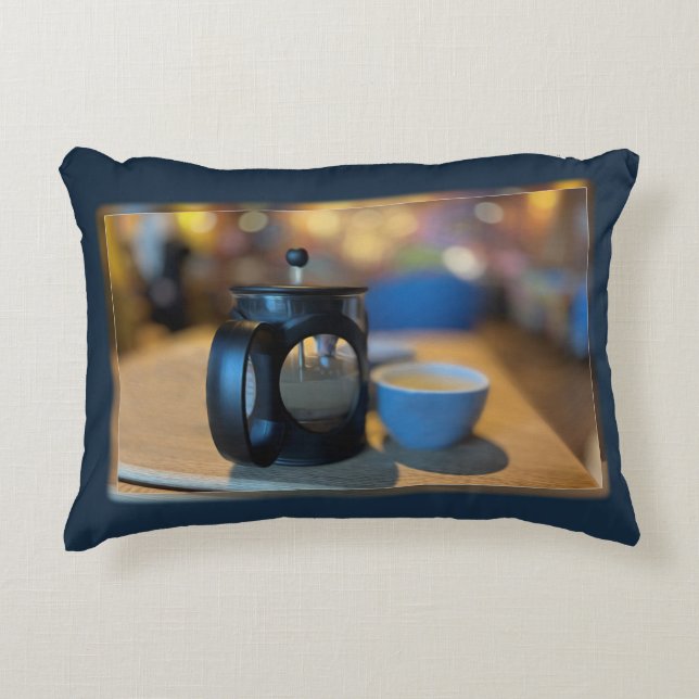 Hot tea accent pillow (Front)