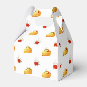 hot tea and cake favor box