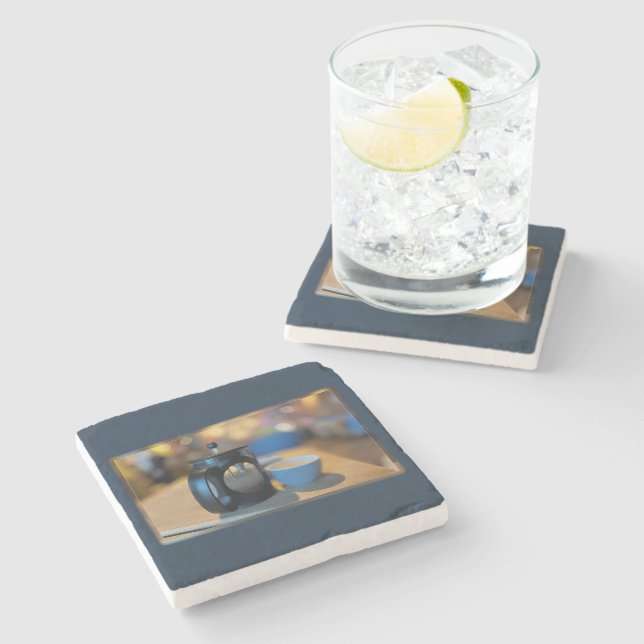 Hot tea stone coaster (Side)