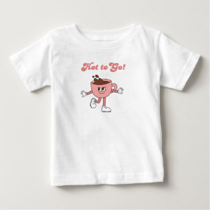 Hot to Go tshirt, retro style coffee Baby T-Shirt