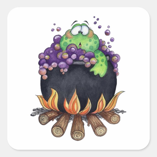 Hot Toad Square Sticker (Front)