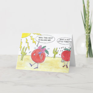 HOT TOMATO BIRTHDAY CARD