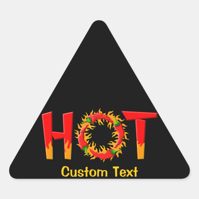HOT TRIANGLE STICKER (Front)