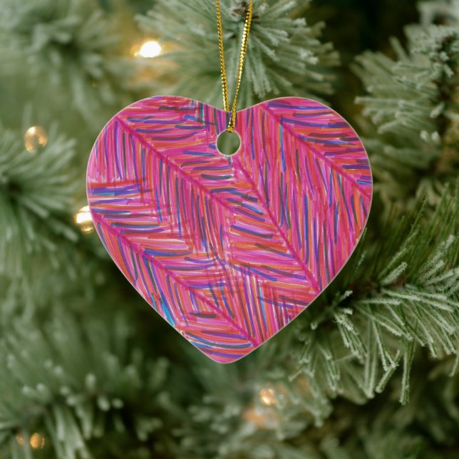 Hot Tropical Nights Ceramic Ornament (Tree)