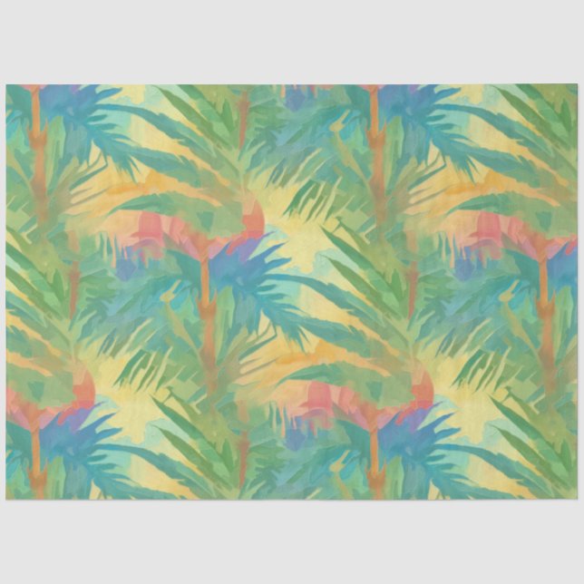 Hot Tropical Sunset Tissue Paper (Front)