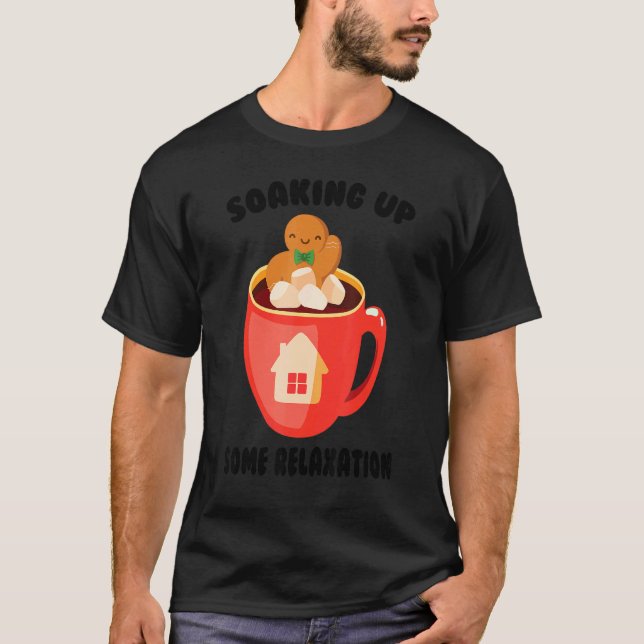 Hot Tub  Soaking Up Some Relaxation  Spa  Cookie T-Shirt (Front)