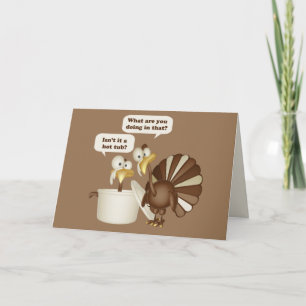 Hot Tub Turkey Holiday Card