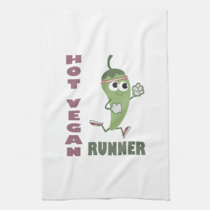 Hot Vegan Runner Kitchen Towel