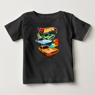 Hot Wheels Birthday T Shirt, Hot Wheels Theme Part Baby T-Shirt
