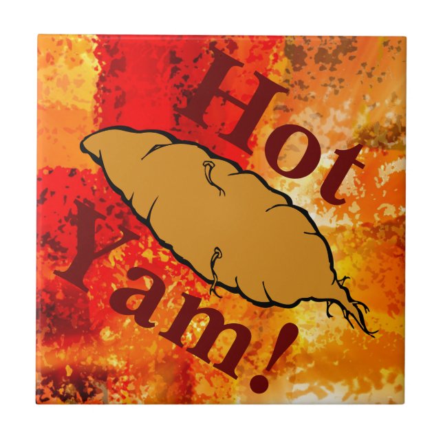 Hot Yam! Ceramic Tile (Front)