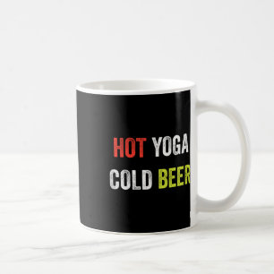 Hot Yoga Cold Beer Workout Tank Muscle Fitness Gym Coffee Mug