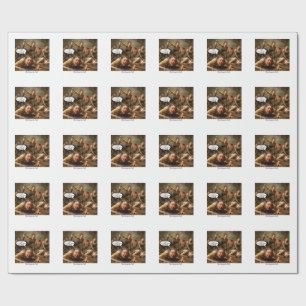 Hot Yoga in Hell.  Wrapping Paper